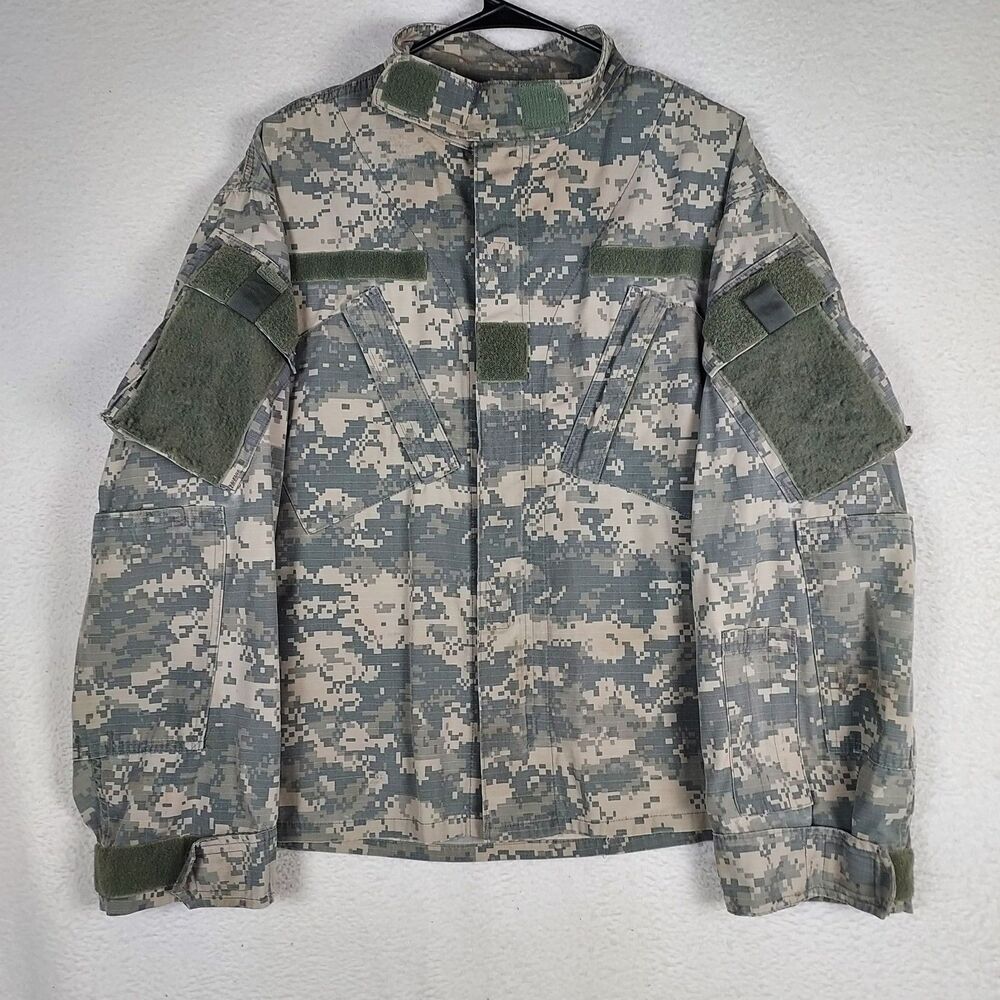 US Army ACU Digital Camo Combat Jacket Large Regular Military Coat